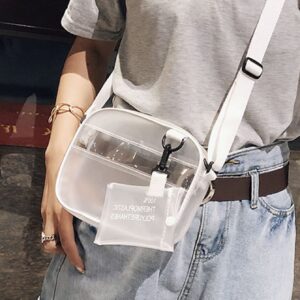 Mini Square Bag With Coin Purse Clear For Daily Life